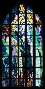 Stanislaw Wyspianski, Stained glass window in Franciscan Church, designed by Wyspiaeski